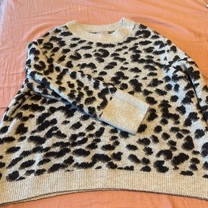 Leopard print sweater